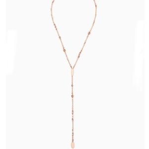 Kendra Scott Rose Gold Crowley Y Necklace. NWT